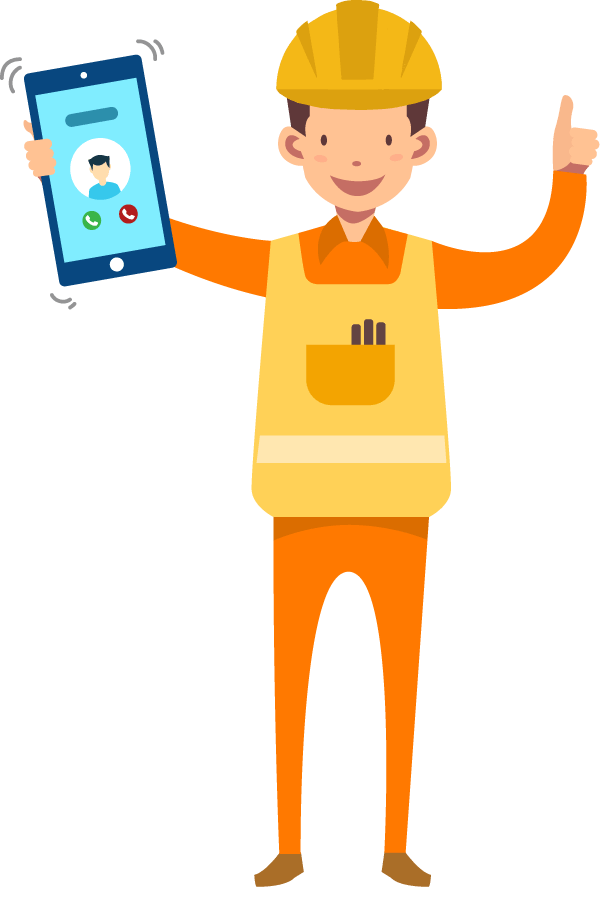 man holding the phone